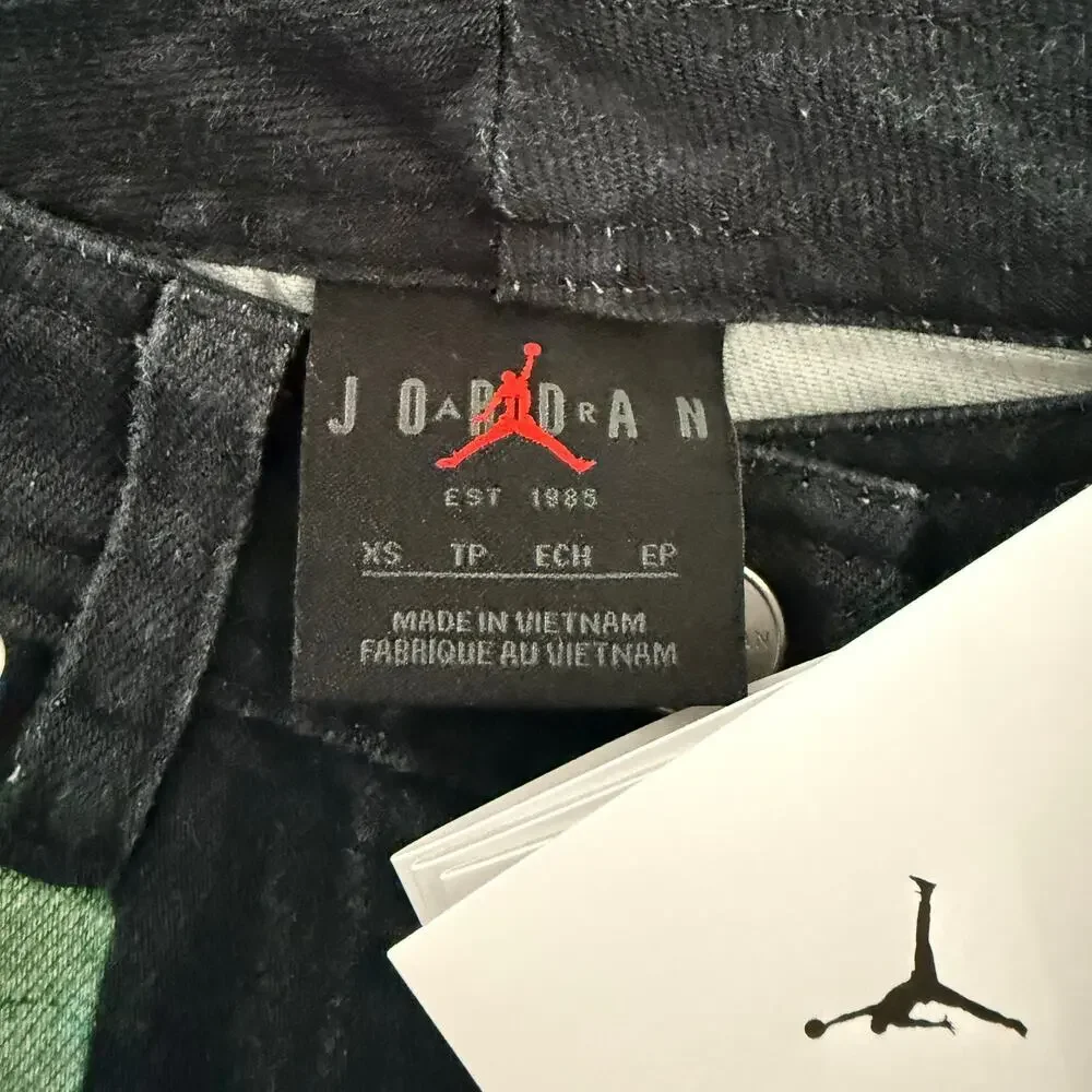 Nike Jordan Air maxi skirt printed graphic denim NBA jean XS